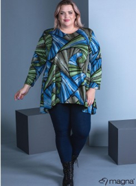 Tuniek Isabel (C-4051-HVP) X990031-Maze Green-Blue