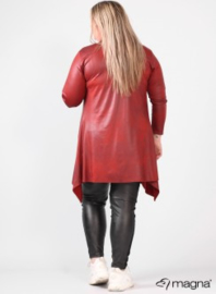 Leather Look Bolero lange mouw (A-74) 028-Roest