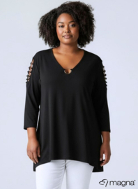 Rings Tunic (C-2607) 001-Zwart