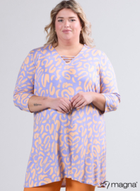 Relaxed V-Strap tunic (C-2320-VP) U26021-Panther Brush Lila