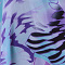 Poncho WINGS chiffon print (M-0004-CHP) V02021-Aqua Purple