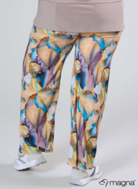 Broek Basic (D-03-PRINT) T42014-Elegant Whirl Sand-Blue
