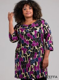 Tuniek met zakken (ZF-TU-1010-HVP)  U71056-Hive Magenta