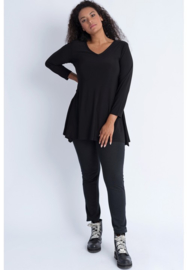Tuniek Basic LS (C-356) 001-Zwart
