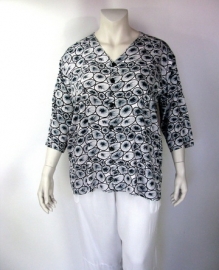 Blouse Denver (23-3141-blackwhitekiwi)