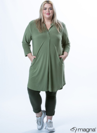 A-Line Long Pocket Tunic (C-2217) 080-Willow Green