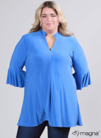 Flared Sleeves Relaxed Tunic (C-2503) 071-Dark Sky Blue