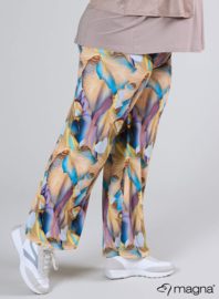 Broek Basic (D-03-PRINT) T42014-Elegant Whirl Sand-Blue