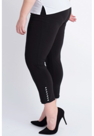 Legging met studs (F-10) 001-Zwart