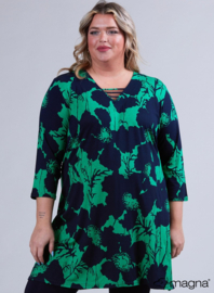 Relaxed V-Strap tunic (C-2320-VP) V59058-Bamboo Jungle Green