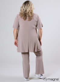 A-Line Shaped Zipper Tunic (C-2605) 014-Sand