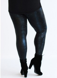 Legging Leather Look (F-23-LL-PR) 512048-Panther Petrol