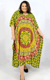 Kaftan (25-5194) LimeYelBigRnd