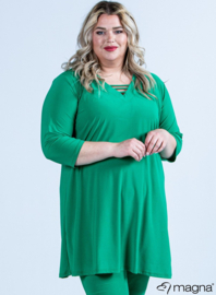 Relaxed V-Strap tunic (C-2320) 058-Forrest Green