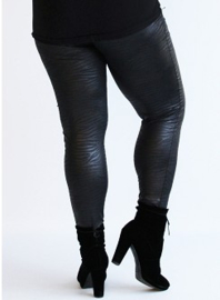 Legging Leather Look (F-23-LL-PR) 515001-Zebra Black