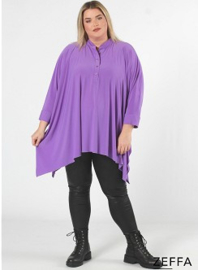 Oversized Tuniek/Ponncho (ZF-PO-1002)  021-Paars.