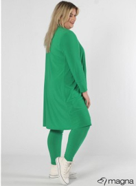 Open Front Cardigan + Legging (NF-2201) 058-Brazil Groen