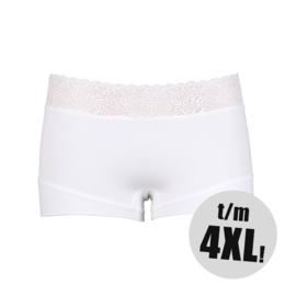 RJ PURE COLOR DAMES SHORT KANT - Wit-000