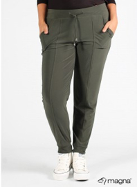 Broek zakken en smalle pijpen (D-8006) 031-Khaki