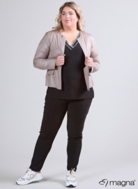 Kort Leather Look jasje (K-31-LL) 014-Sand
