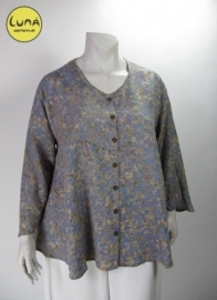 Blouse Costa (09-1502 - bluebeigekrbl)