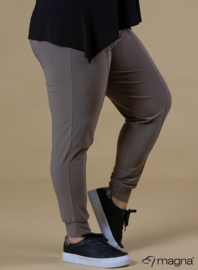 Broek zakken en smalle pijpen (D-8006) 061-Taupe