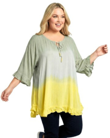 Tuniek "MADDY" 02-5281-LightGreenYelDip