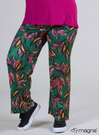 Broek Basic (D-03-PR) U28038-Paradise Flower Green