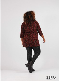 Simple Tunic  (ZF-TU-1005-pol) 002828-Big Leopard Rust