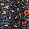 Tuniek 3/4 Mouw (C-8011-VP) W40060 Leopard Blue Print
