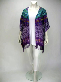 Poncho Flor (06-3262-greenpurplesquare)