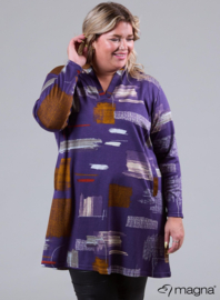 Warm Viscose Comfort Tunic (C-2422) U90024-Block Art Purple