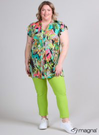 Sleeveless Frill Tunic (C-2305-PR) Y31051-Bright Colorful Aqua