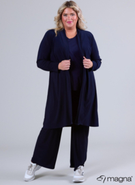 Open Front Loose Cardigan (N-2201) 017-Navy