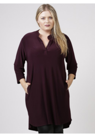 Tuniek 3/4 mouw (C-8011) 026-Aubergine