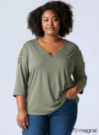 Rings Tunic (C-2607) 022-Light Khaki