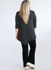 Tuniek Triangle Print (B-93-PR) 001001-bw polkadot