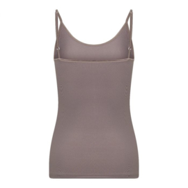 RJ-Pure Color  Spaghetti Top -  266-Taupe