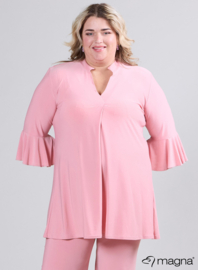 Flared Sleeves Relaxed Tunic (C-2503) 075-Dust Pink