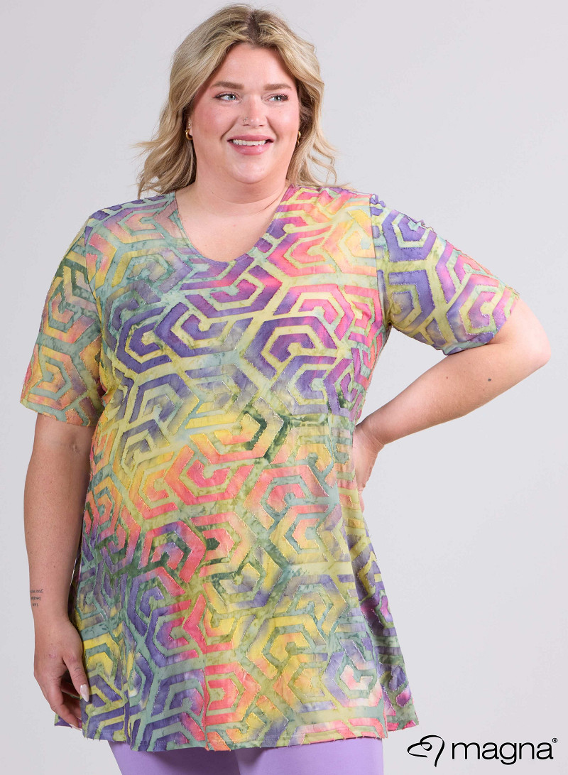 A-Line Short Sleeve Shirt (B-2508-MSH) T77007-Maze Yellow-Green