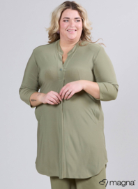 A-Line Long Pocket Tunic (C-2217) 080-Sage Green