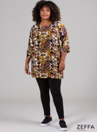 Simple Tunic  (ZF-TU-1005-LVP) U70065-Modern Art Ochre