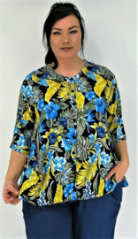 Blouse Dallas (110-4937) YelBlue Flwr