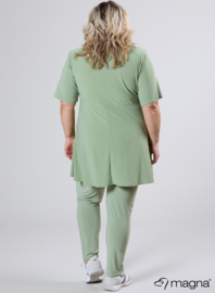 A-Line Shaped Zipper Tunic (C-2605) 022-Light Khaki