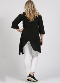 Tuniek  Schouder Vrij Punt (C-0346) 001-Zwart