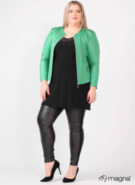 Kort Leather Look jasje (K-31-LL) 058-Forrest Groen