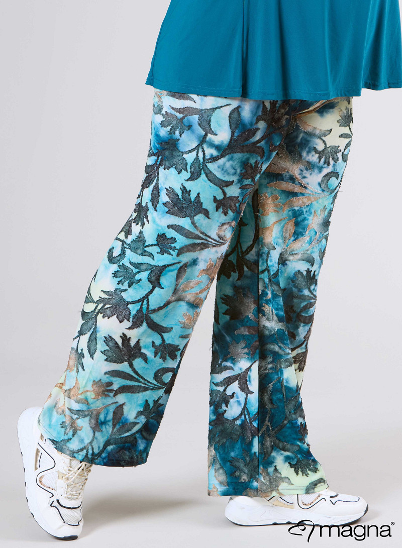 Broek Basic (D-03-MSH) U51048-Fall Leaves Petrol