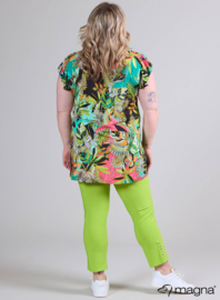 Sleeveless Frill Tunic (C-2305-PR) Y31051-Bright Colorful Aqua