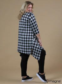 Tuniek Punten 3Q-mouw(C-0001-HVP) - W11010-Big Pdp Grey