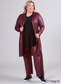 Open Front Loose Cardigan (N-2201-LL) 032-Wine Red